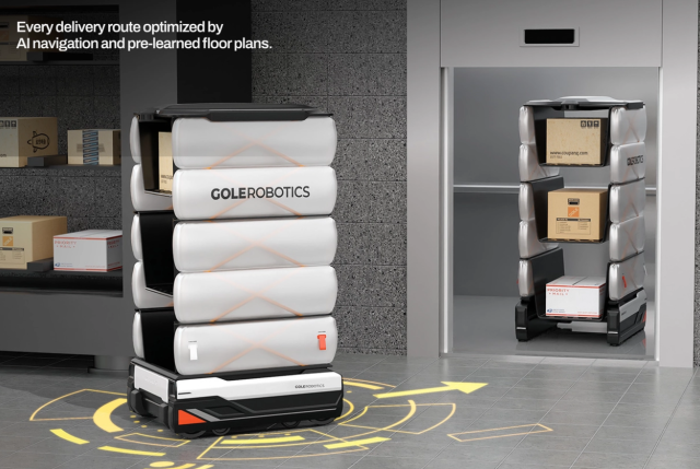 GoLe Robotics AA-2 autonomous delivery robot Courtesy of GoLe Robotics