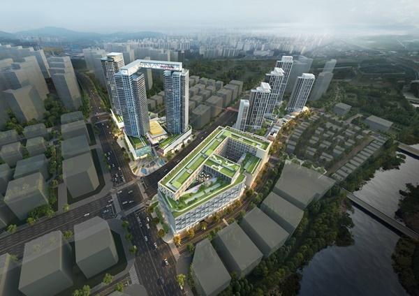 검단신도시 101 역세권 개발사업 조감도 사진롯데건설 제공