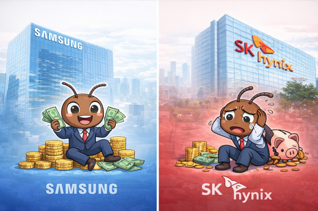 엇갈린 '개미의 선택'…삼성전자는 익절, SK하이닉스는 손절
