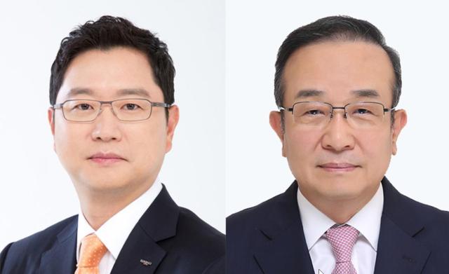 윤웅섭 일동제약 대표 회장사진 왼쪽 박대창 일동홀딩스 대표 회장사진일동제약그룹

