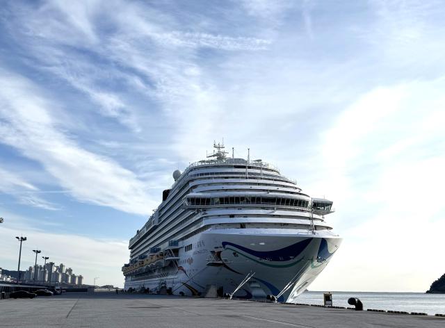 부산항 영도 크루즈터미널에 접안한 Adora Magic City호사진부산항만공사