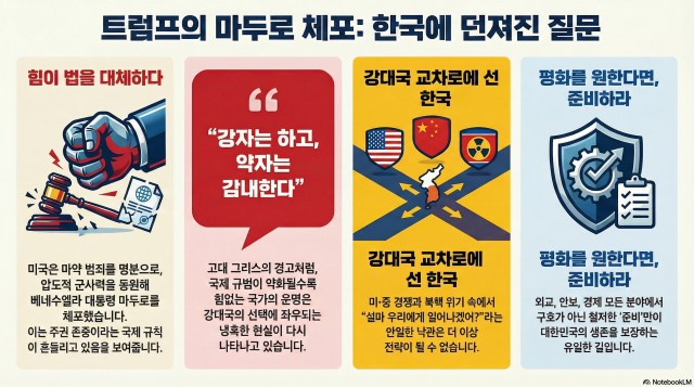 [아주사설 | 기본·원칙·상식] 힘이 법을 대체한 순간…대한민국은 무엇으로 자신을 지킬 것인가