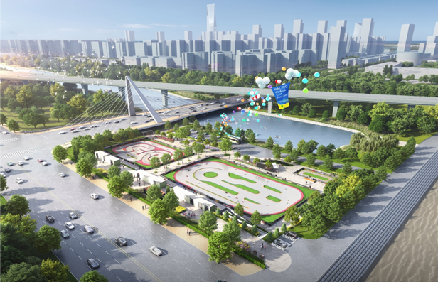 송도국제도시 달빛공원에 조성 중인 RC 스포츠경기장 조감도 2만㎡ 규모로 연 내 개장한다 사진인천경제청