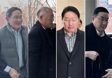 재계총수들 방중사절단 출국…최태원 좋은 성장 실마리 찾을 것