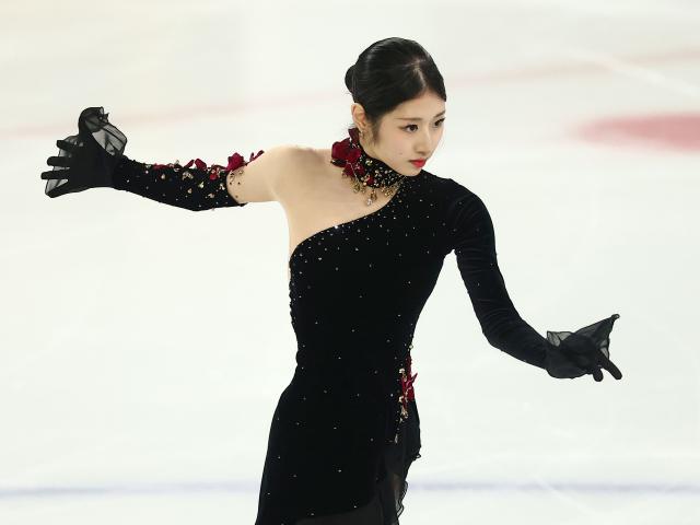 4일 서울 목동아이스링크에서 열린 제80회 전국남녀 피겨스케이팅 종합선수권대회 겸 국가대표 2차 선발전 여자 싱글 프리스케이팅에서 이해인고려대이 연기를 펼치고 있다 사진연합뉴스