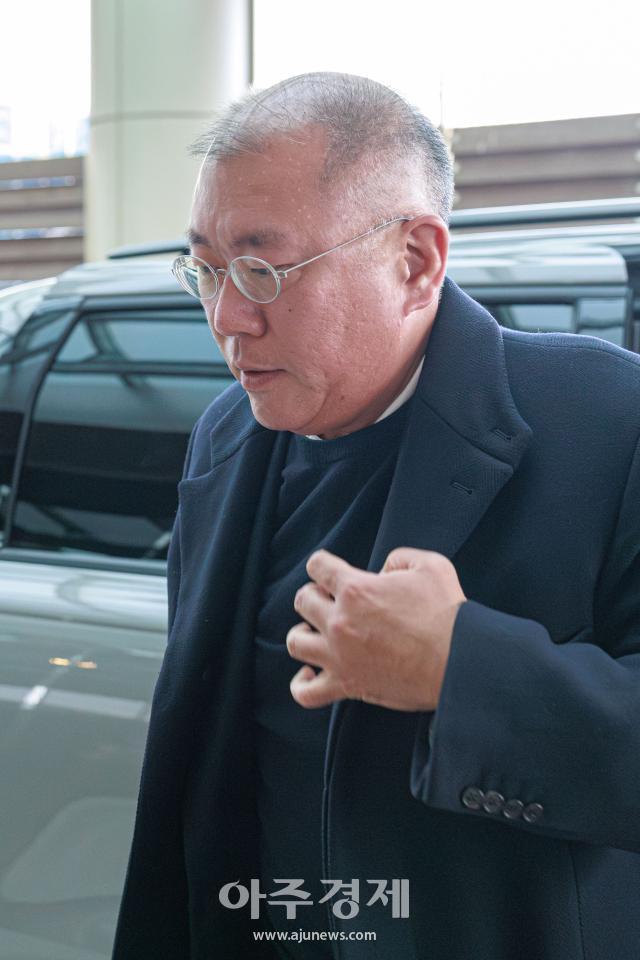 [포토] 중국으로 출국하는 ​​​​​​​​​​​​​​정의선 현대차그룹 회장