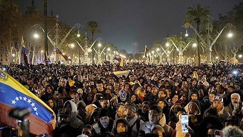 세계로 번진 美규탄 시위...마두로 아들 거리로 나와라