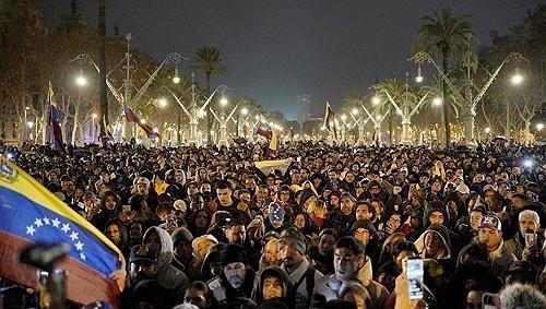 세계로 번진 美규탄 시위...마두로 아들 거리로 나와라