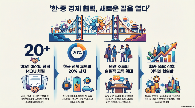 [아주사설 | 기본·원칙·상식] 닫힌 시간을 넘어서 다시 잇는 한·중 '경제의 길'