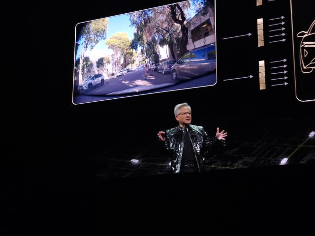 NVIDIA CEO Jensen Huang delivers the keynote address during an NVIDIA press conference at the Fontainebleau Hotel’s BlueLive Theater in Las Vegas on Jan 5 local time AJP Park Sae-jin