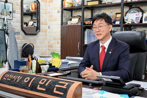 이민근 안산시장 "학교시설 개방으로 시민 여가 확대하고 학교 지원 강화할 것"