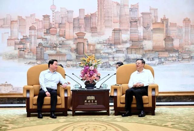 지난해 10월 SK그룹  사진상하이시 정부