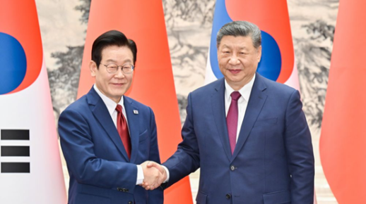 Chinese president calls upon Seoul  to jointly uphold postwar peace order and stability 