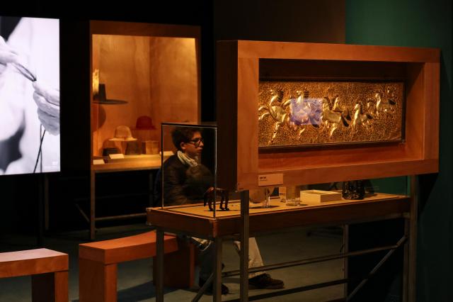 Visitors view exhibits at a special exhibition marking the Year of the Red Horse The Famous Feast of the Horse at the National Folk Museum of Korea in Jongno-gu Seoul on Jan 5 2026 AJP Yoo Na-hyun