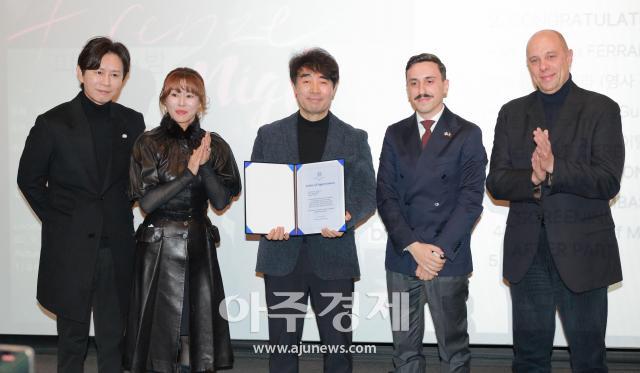 [포토] 주한 이탈리아 대사관, 영화 피렌체팀에 감사장 수여