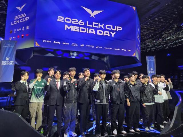 [현장] LCK컵 미디어데이 진행…이정훈 사무총장 2026년, 퀀텀 점프 위한 초석