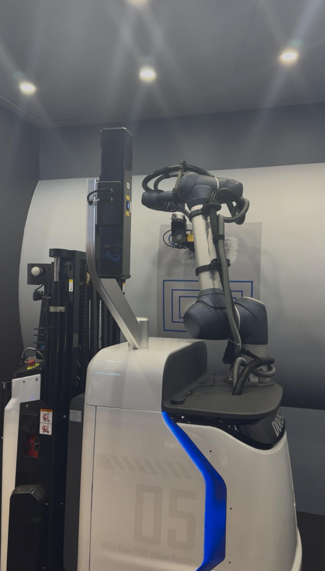 두산로보틱스의 인공지능AI 기반 로봇 솔루션 스캔앤고 사진이성진 기자