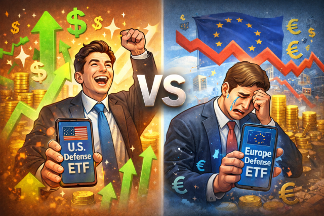 엇갈린 개인 방산 투자…"개인, 美 ETF 담고 유럽은 팔았다"