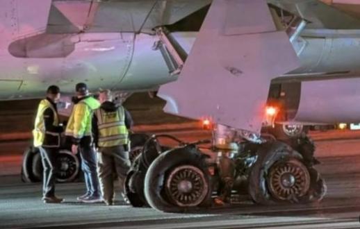 美애틀랜타 공항 착륙 중 펑… 여객기 바퀴 8개 파열