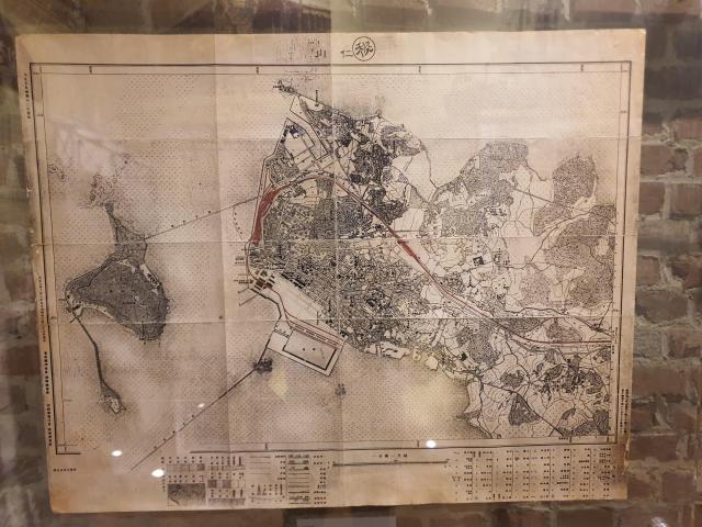 일본인들이 작성한 옛 인천항 일대 지도 사진우주성 기자