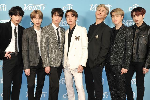 BTS appears at the 2019 Varietys Hitmakers Brunch in West Hollywood Calif on Dec 7 2019 Photo by Richard ShotwellInvisionAP