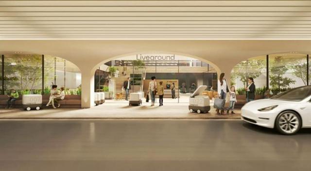 통합 드롭오프존 Welcome Concourse 투시도 사진롯데건설