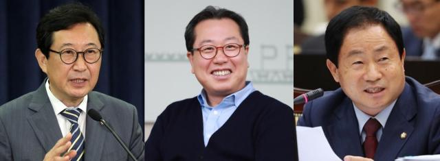 김한전 전 의원 조광한 전 시장 현직 주광덕 시장왼쪽부터