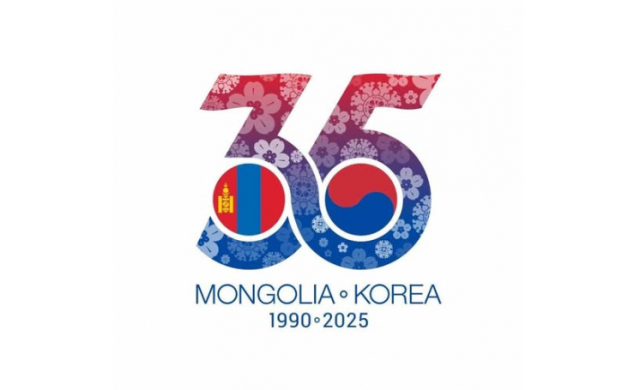 한몽 수교 35주년 기념 로고[사진=주한 몽골대사관 홈페이지]