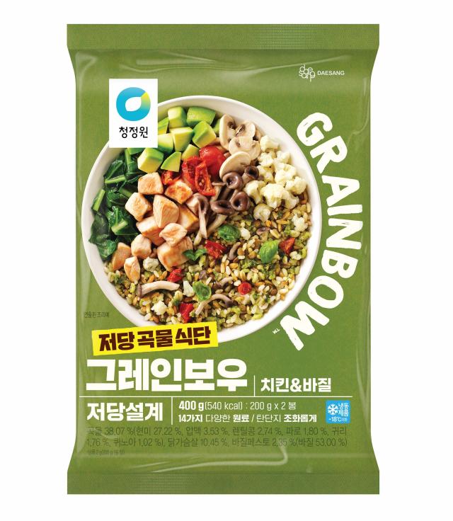 대상 청정원 저당 곡물 식단 ‘그레인보우’ 신제품 ‘치킨바질’ 사진대상