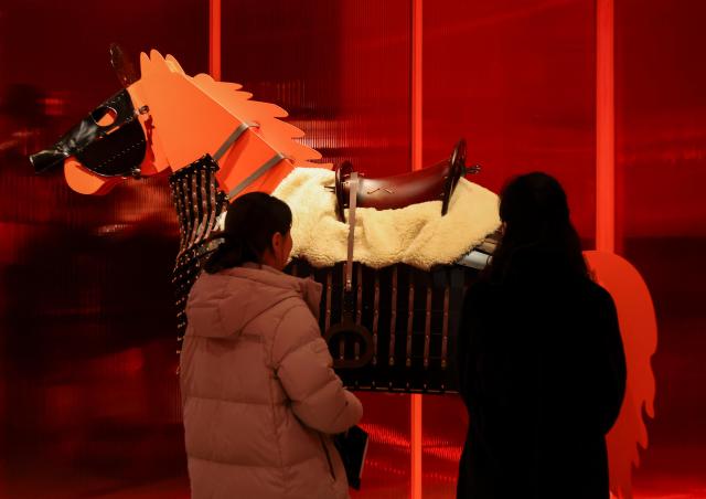 “Year of the Horse 2026 Galloping into Eternity” exhibition is underway at The Heritage of Shinsegae Department Store in Jung-gu Seoul Jan 9 2026 AJP Yoo Na-hyun