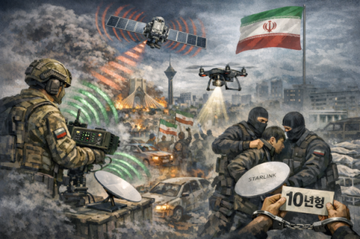 이란, 유혈 시위 은폐 위해 인터넷·위성 스타링크까지 차단...사용자 간첩 처벌