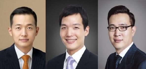 왼쪽부터 김동관 한화그룹 부회장 김동원 한화생명 사장 김동선 김동선 한화갤러리아·한화호텔앤리조트 부사장 사진한화