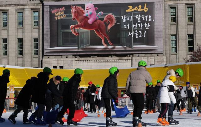 Ice rink in Seoul attracts over 100,000 visitors in less than a month