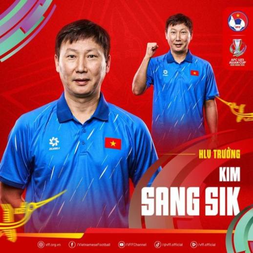 Huấn luyện viên Kim Sang-sik đưa U23 Việt Nam toàn thắng vòng bảng châu Á
