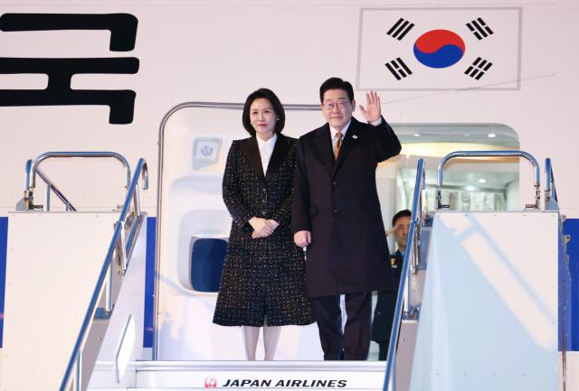 李在明结束对日访问返回韩国