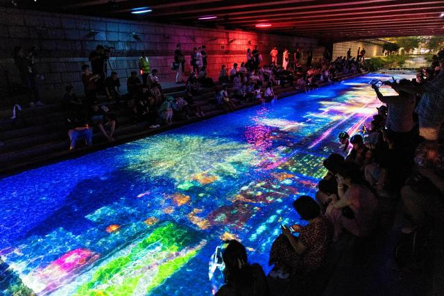 미디어아트 전시 '청계 소울 오션' 181만명 발길