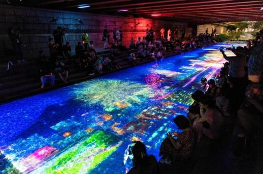 미디어아트 전시 청계 소울 오션 181만명 발길