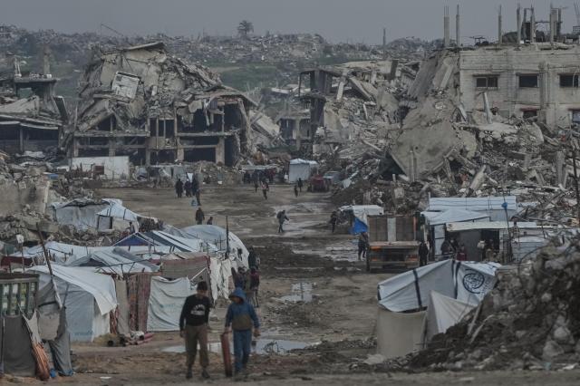 이스라엘의 공습과 지상 작전으로 파괴된 가자시티 자이툰 지역 전경 사진AP연합뉴스