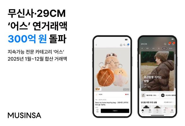 무신사 29CM 지속가능 카테고리 거래액 연간 거래액 300억 돌파 사진무신사