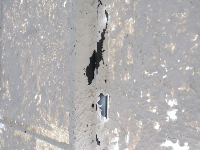 최선아 진지바Gingiva 2026 창문에 스컬피 1400 x 420 x 19 cm 사진 이의록