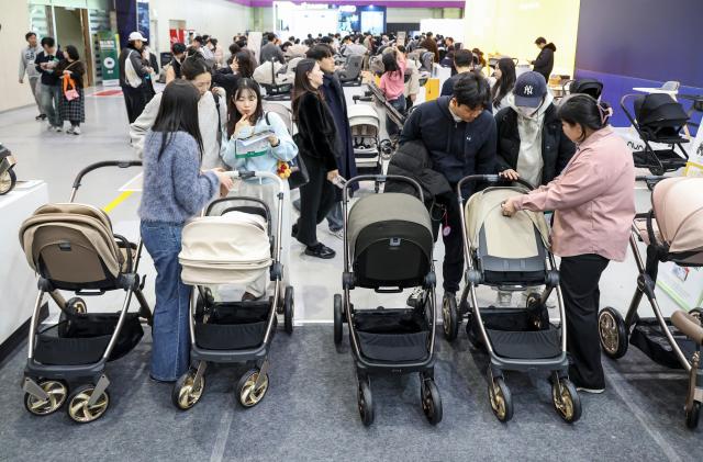 The 2026 Momsholic Baby Fair is underway at COEX in Gangnam-gu, Seoul, on Jan. 16. AJP Yoo Na-hyun
