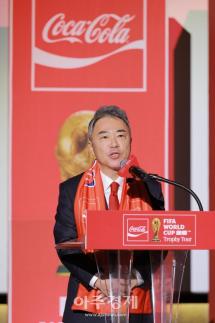 [포토] 인사말 하는 이준엽 한국 코카-콜라 대표이사