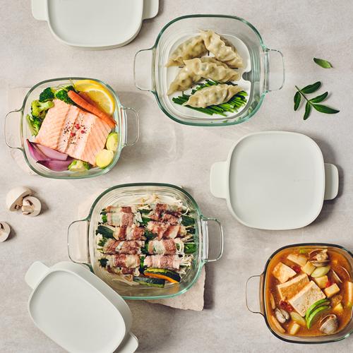 전자레인지 조리 전용 용기인 글라스락 렌지쿡 찜잇의 조리 예시 사진SGC솔루션