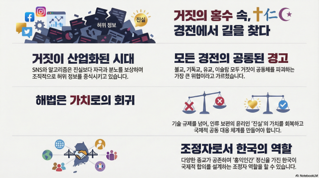 [인간 문화 자연을 사랑하는 인문자컬럼]사이비와 가짜뉴스의 시대, 인류는 다시 경전의 기본으로 돌아가야 한다