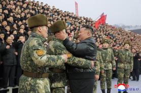 Kim Jong-un hails North Korean troops deployed to Russia at Pyongyang youth event