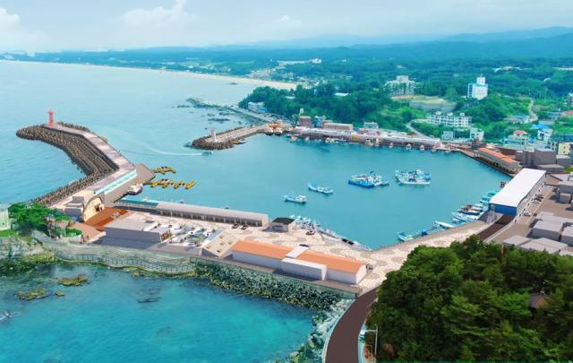 남애항 클린 국가어항사업 조감도 사진양양군