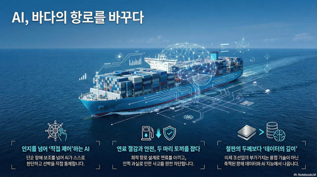 선박 항해로 확산하는 AI