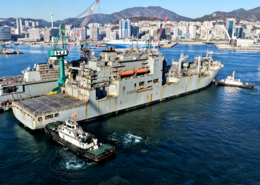 HJ중공업, 미 해군 정비 면허 획득...국내 3번째 MRO 마스터 키 확보