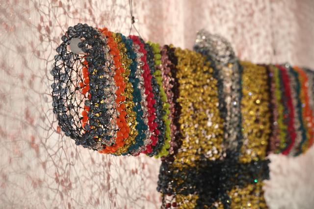 A work by artist Geum Key-sook is displayed at the Seoul Museum of Craft Art in Jongno Seoul Jan 20 2026 AJP Han Jun-gu