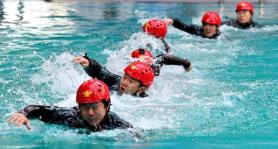 Bupyeong fire station conducts winter water rescue training